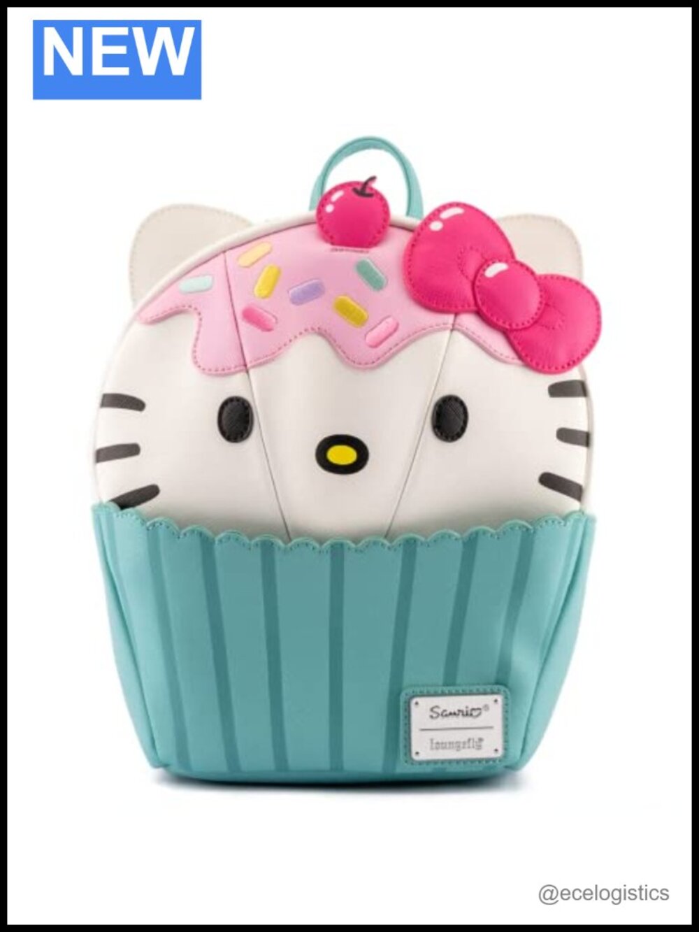 Loungefly Hello Kitty Cupcake Shoulder Bag Faux Leather Adjustable Strap